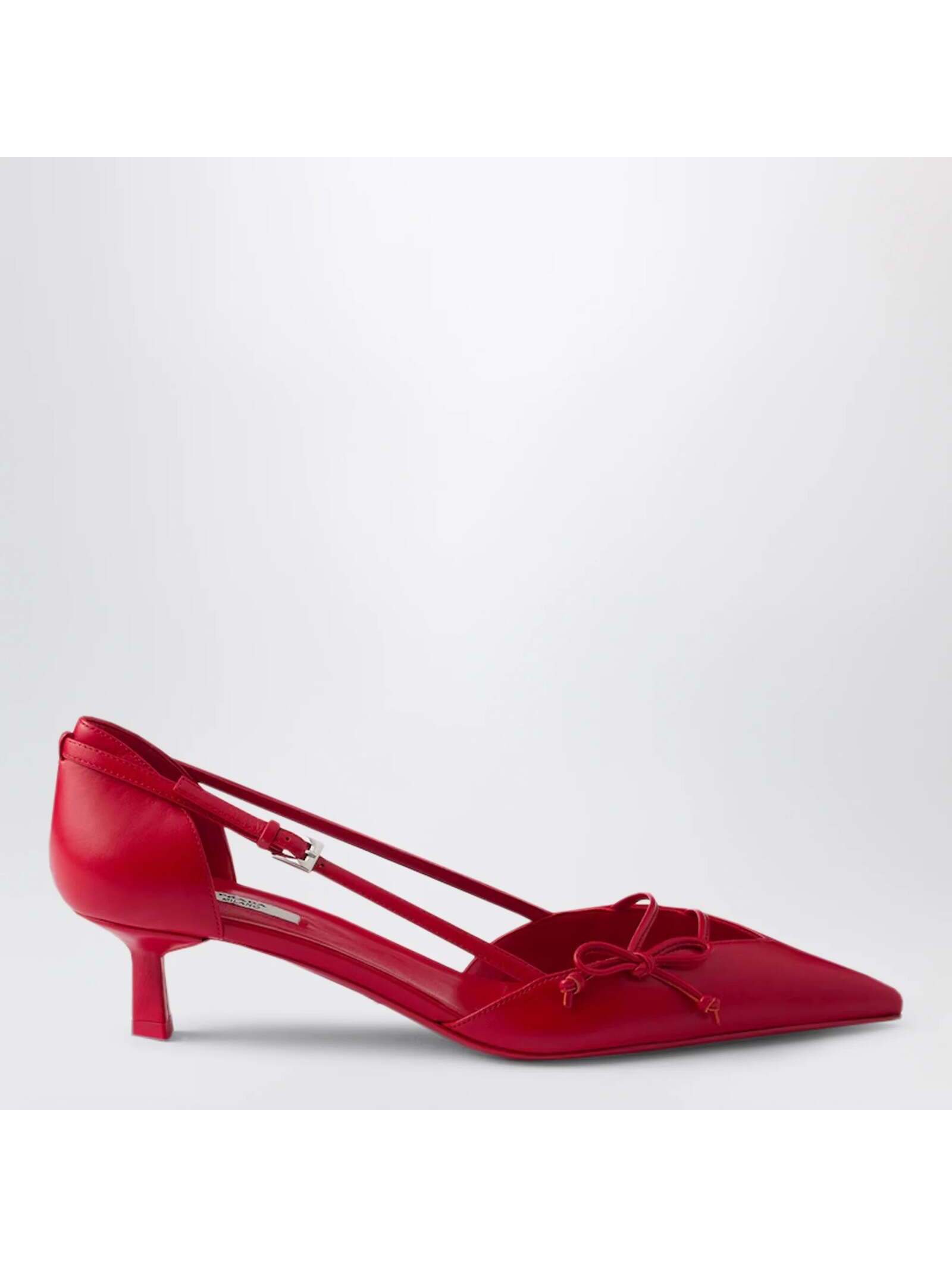Prada Leather Slingback Pump (120)(Please Request Your Size Before Purchasing)